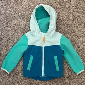 Cat & Jack Teal and Blue Rain Jacket